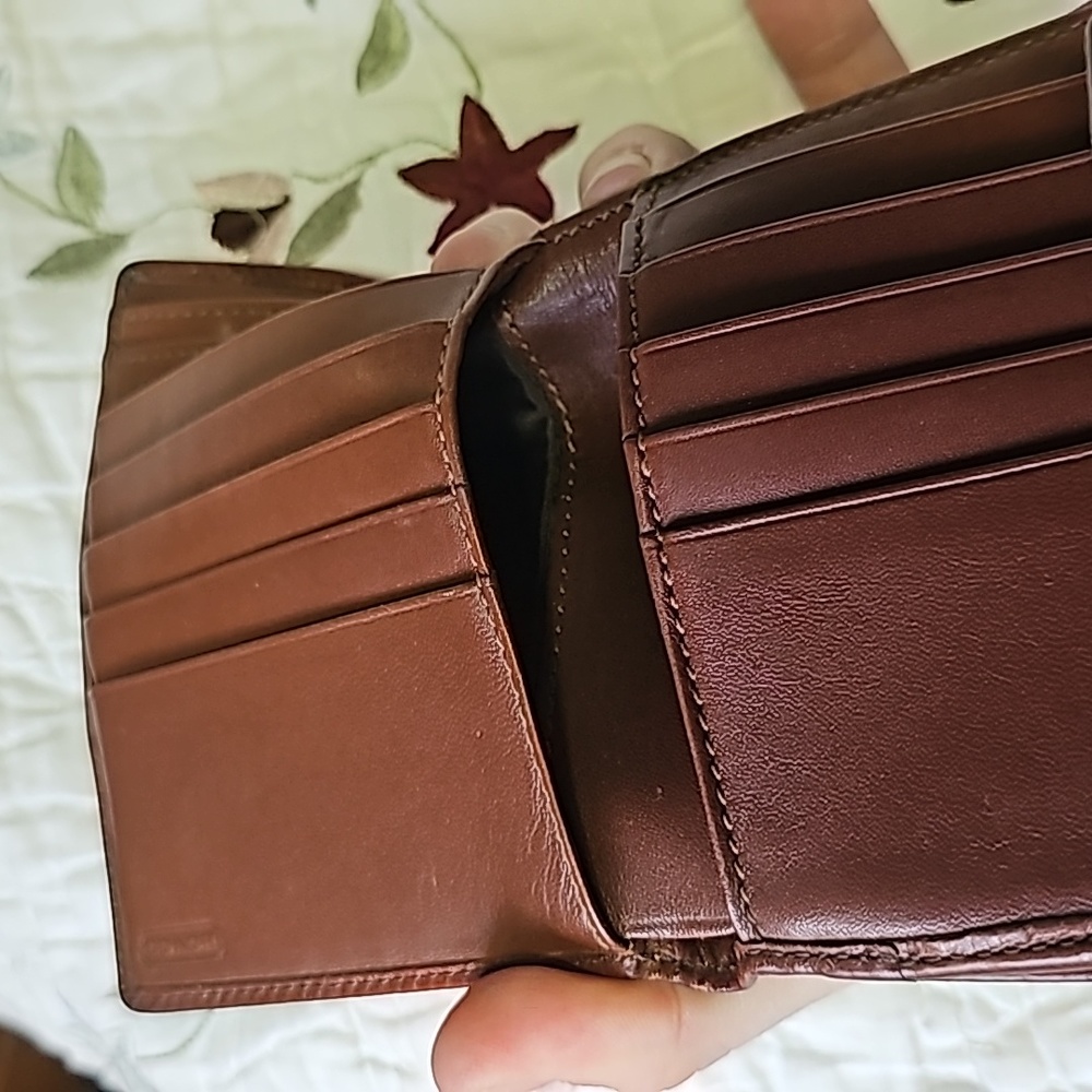 Coach Signature Leather Wallet - Picture 12 of 17